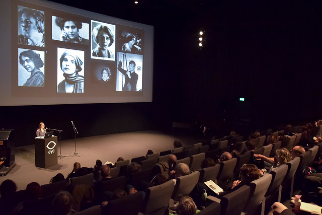 Adelheid Heftberger at Women and the Silent Screen 2019, Amsterdam. Photo by Ben Solovey