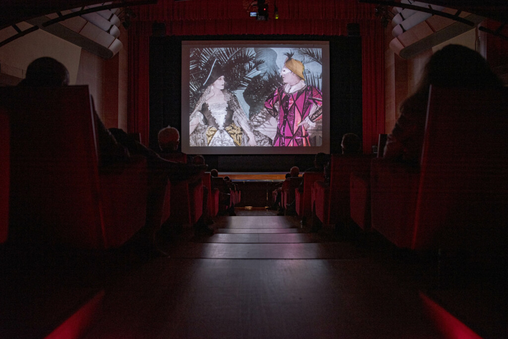 Photo of projection of Casanova in Teatro Verdi in Pordenone
