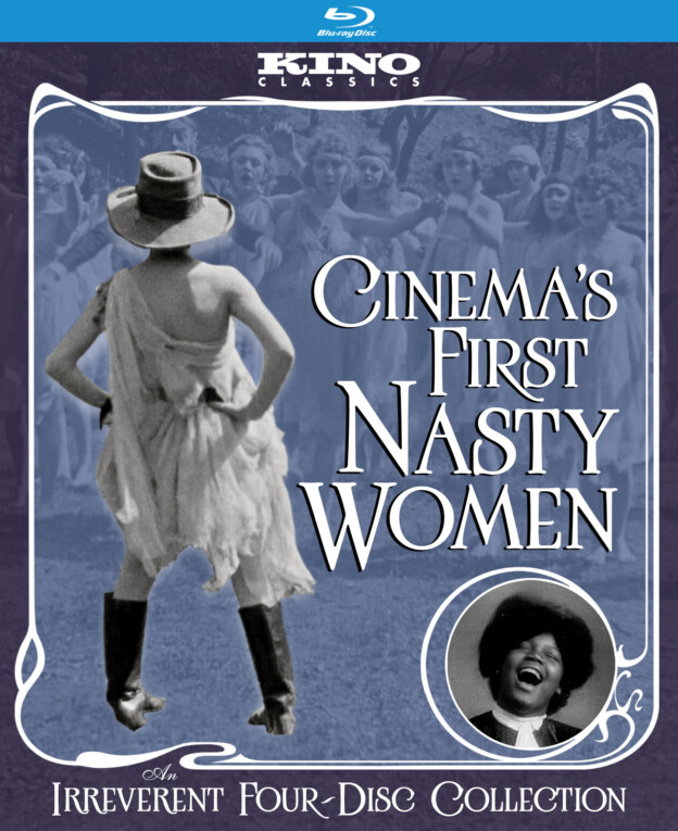 Bluray cover representing a woman wearing a cowboy hat